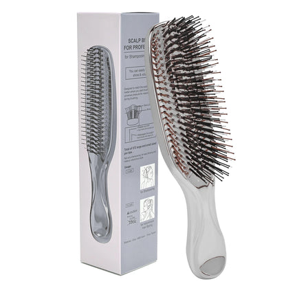 Professional Upscale Household Dry Wet Hairdressing Combs Hair Salon Electroplated Massage Comb Barbershop Styling Tools