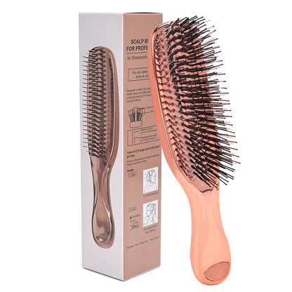 Professional Upscale Household Dry Wet Hairdressing Combs Hair Salon Electroplated Massage Comb Barbershop Styling Tools
